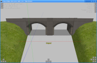 Original bridge object, perpendicular to rail--click to enlarge